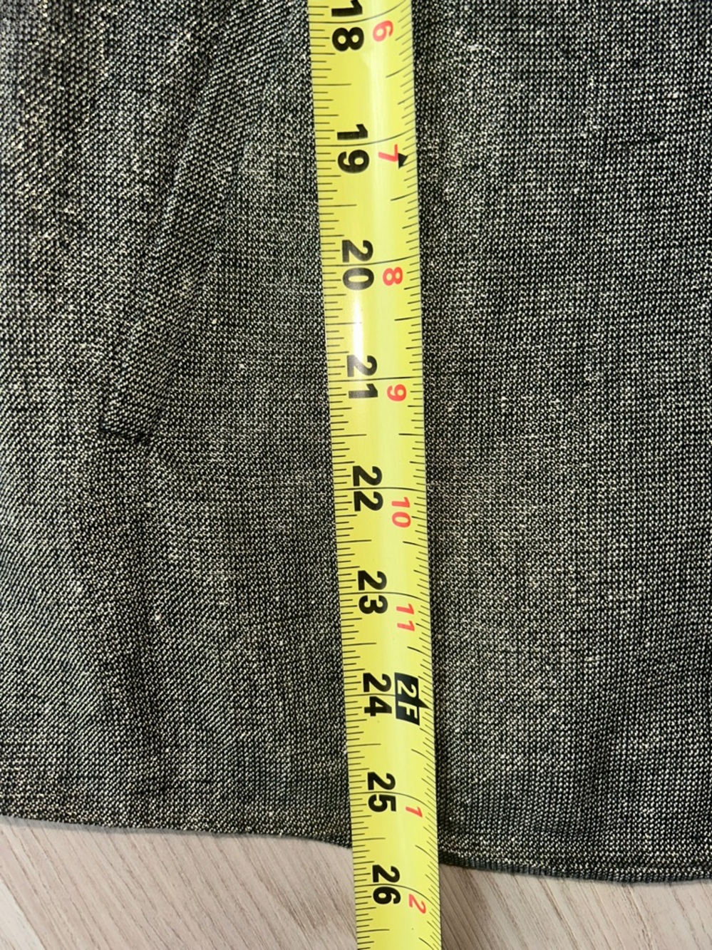 Coldwater Creek Linen Blend Swing Jacket 1X Metallic Gray Glam Button-Front - Picture 13 of 15